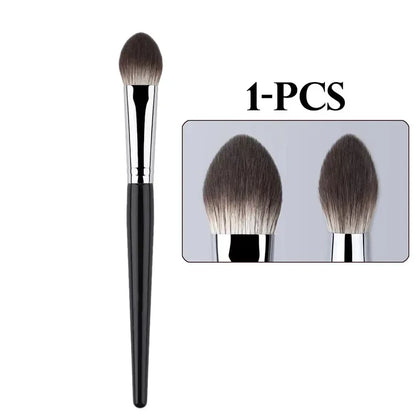 1/2PCS Peach Heart Blusher Brush – Small Flat Precise Brush for Powder, Cream & Liquid Blush