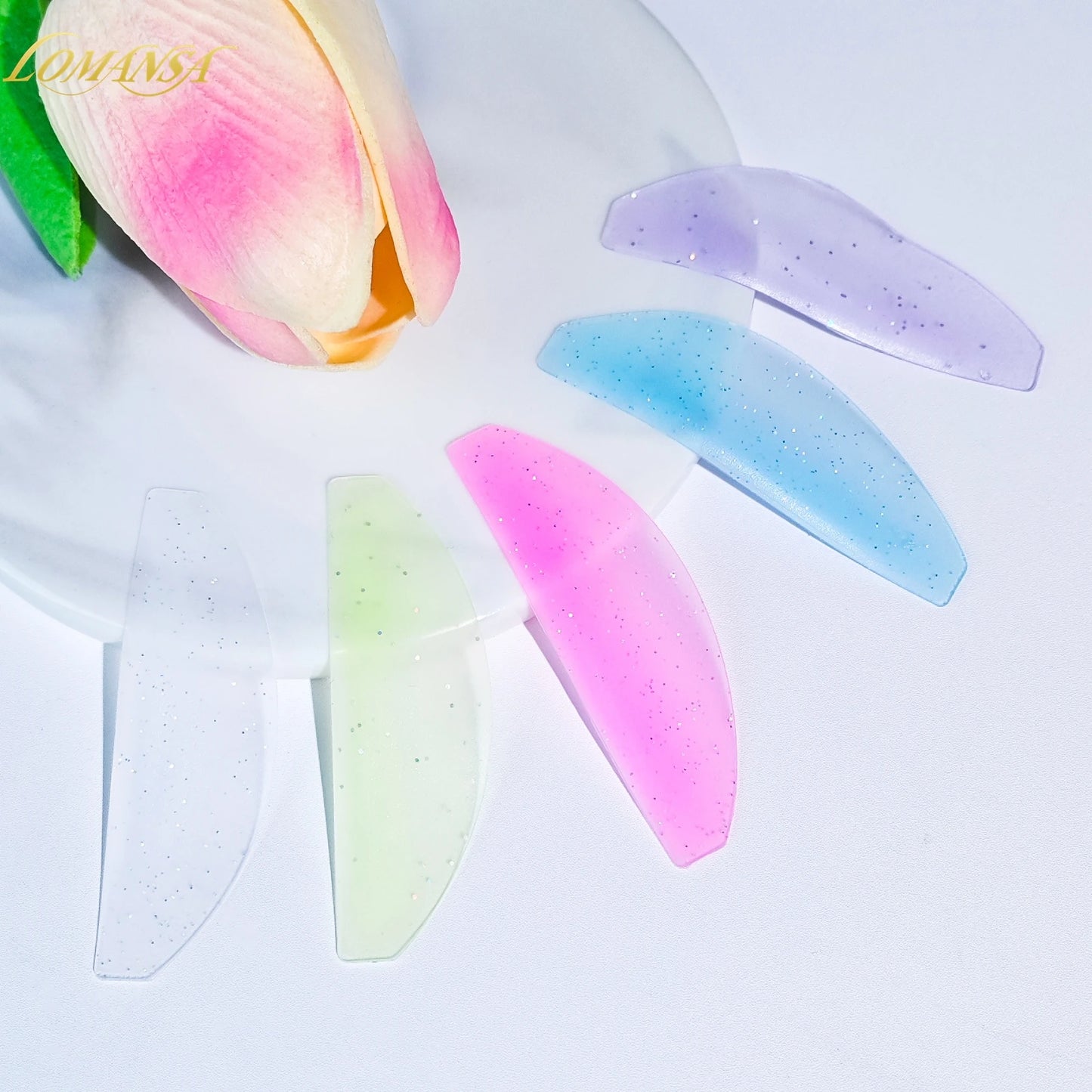 Lomansa 1 Pair Silicone Lash Softening Pads – Eyelash Perm Rods & Shields for Lash Lifting, Professional Eyelash Accessories