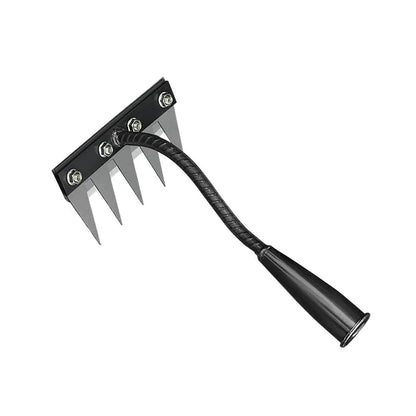 Carbon Steel Garden Weeding Rake – 5/6/7/8 Teeth Soil Loosening & Weed Removal Tool for Farm, Garden & Landscaping